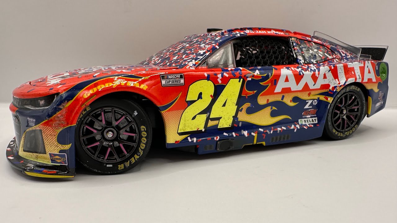 Review: 2025 William Byron #24 Axalta Daytona 500 Win Chevy Camaro 1/24 NASCAR Diecast 