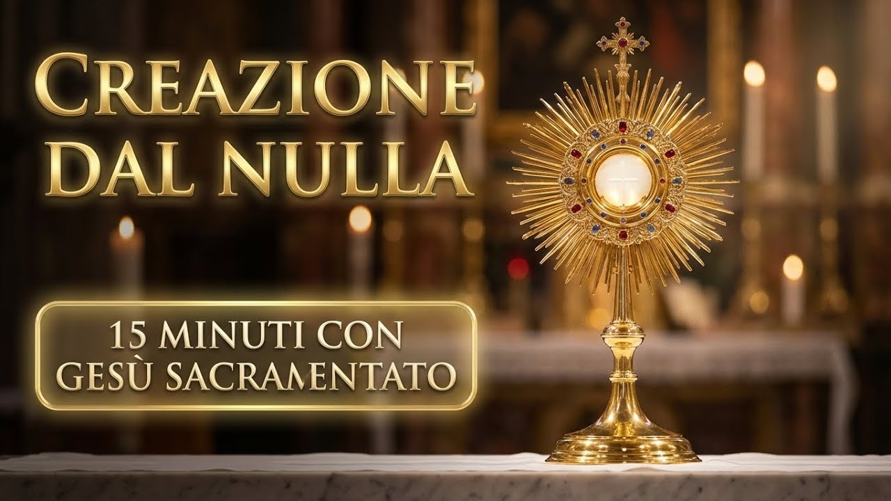 15 MINUTI CON GESU SACRAMENTATO - La Potenza Divina che Crea dal Tuo Nulla