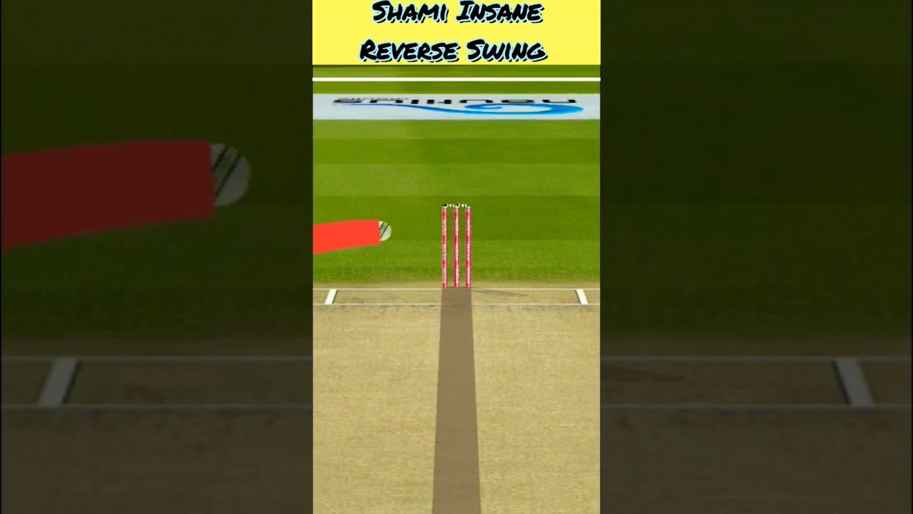 Watch This Insane Reverse Swing Bowling By Shami#shorts #cricket #ytshorts #realcricket22