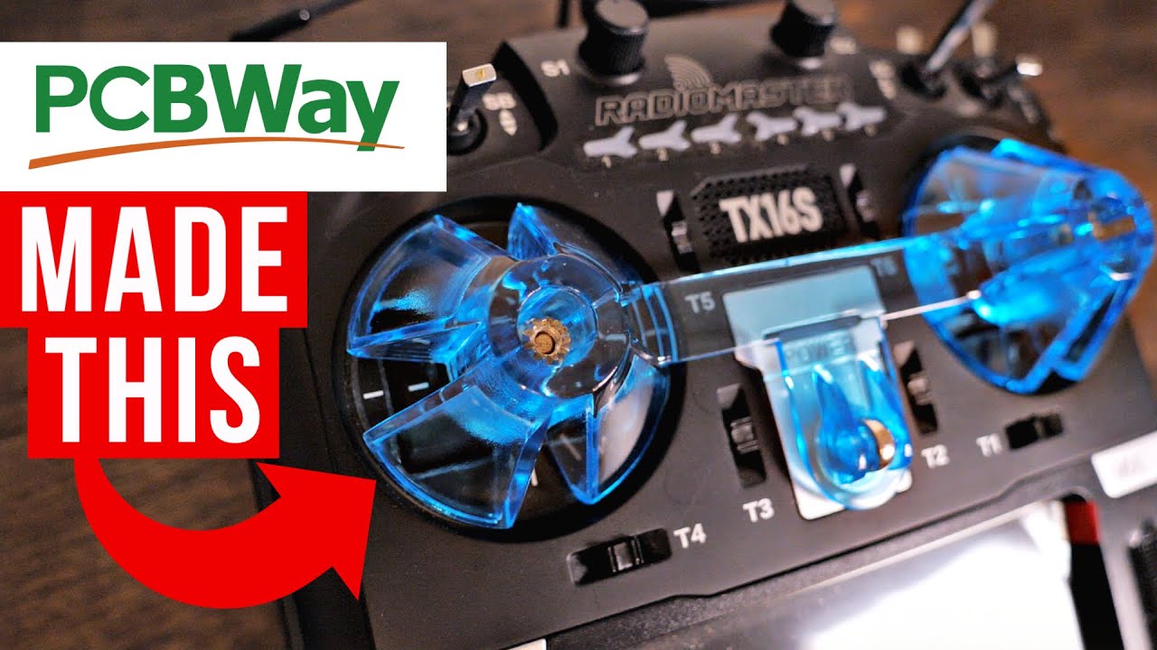 Resin 3D Printed TX16S Gimbal Cover & How to Use PCBWay Rapid Prototyping Service