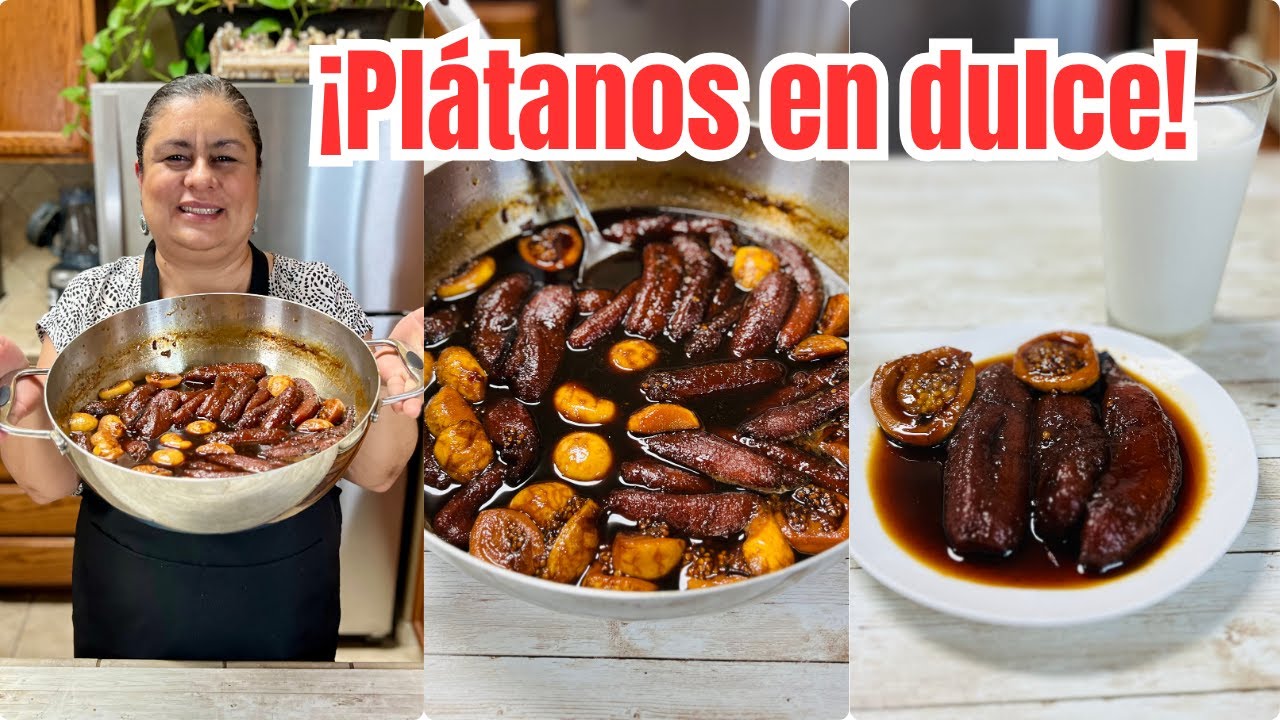 Pl&aacute;tanos en dulce con piloncillo 🍯 &iexcl;Receta F&aacute;cil Y Tradicional!