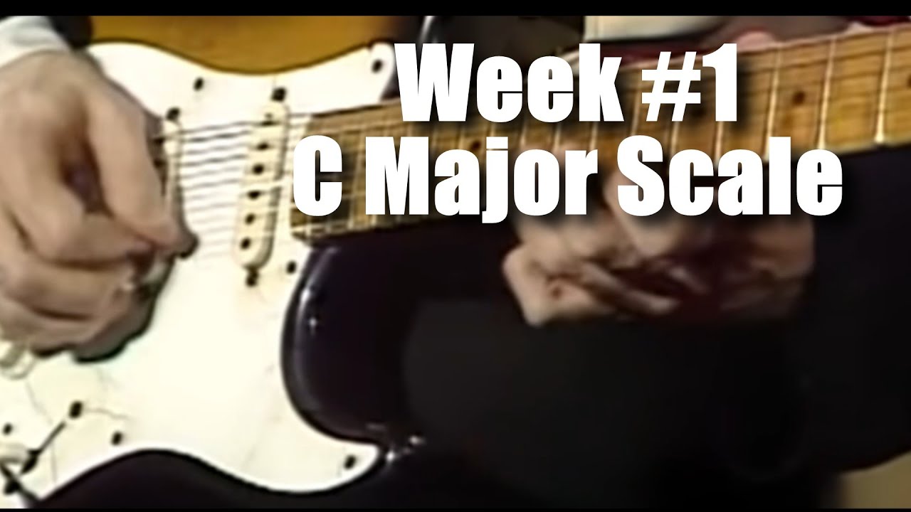 C Major Scale, 1 Octave, C, F, G Chords, week #1