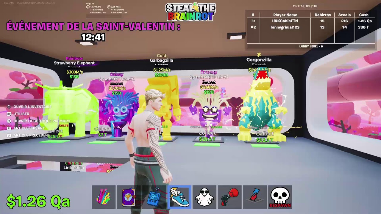 🔴Live Fortnite steel the brainrot venez traid!
