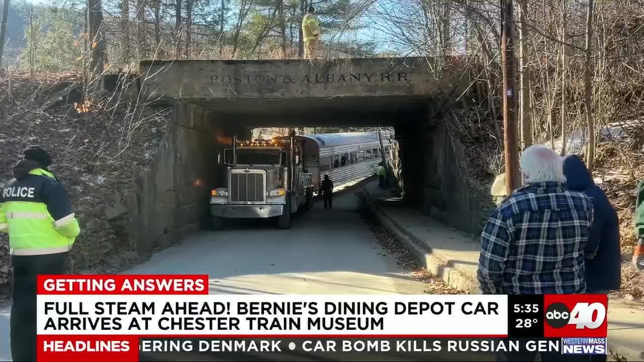 Bernie’s Dining Depot car arrives at Chester Train Museum
