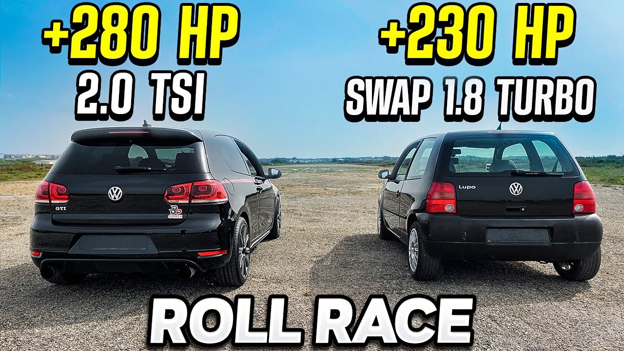 VW LUPO SWAP 1.8 TURBO +230HP VS VW GOLF 6 GTI 2.0 TSI STAGE 2 +280HP | ASD LEGENDS