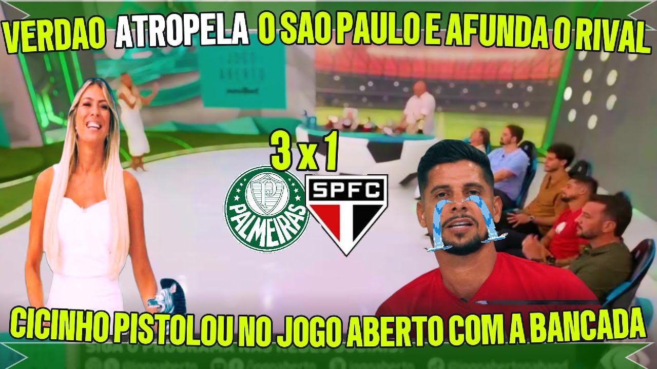 🔥 PALMEIRAS AMASSA O SÃO PAULO, EMPURRA O RIVAL PRA CRISE E CHEGA FORTE NO BRASILEIRÃO!