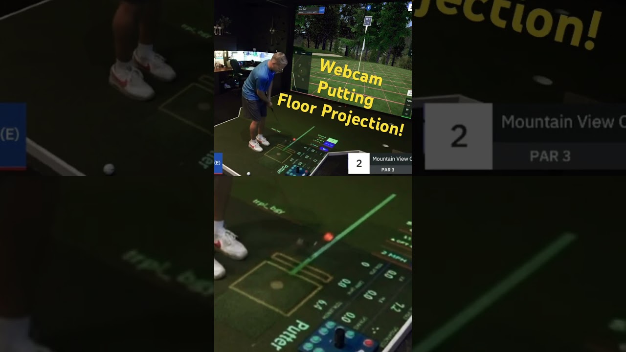 Project Webcam Putting Live on your Golf Sim Floor! #golf #tutorial #putting #GSPro