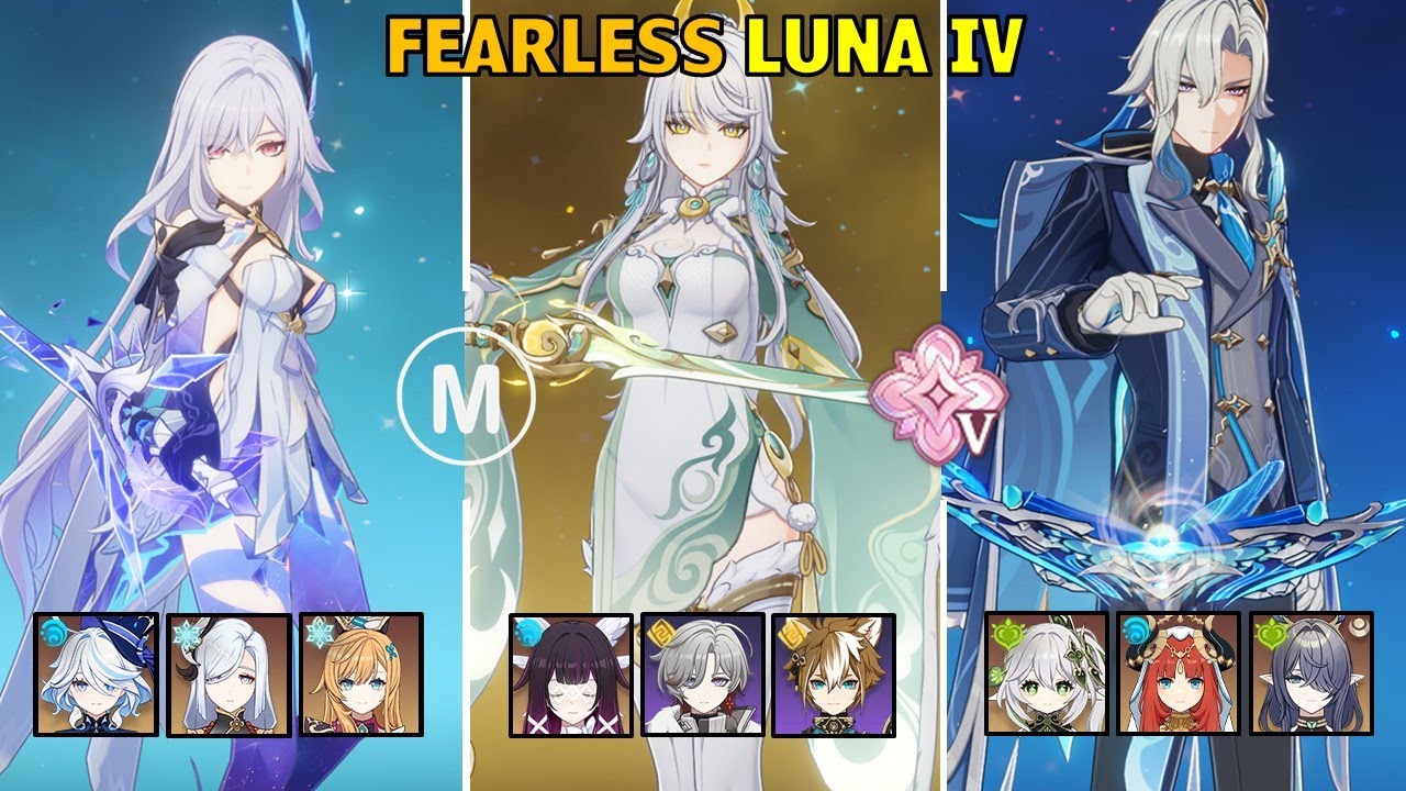 C2 Skirk & C2 Zibai & C3 Neuvillette - Fearless Stygian Onslaught Luna IV Genshin Impact