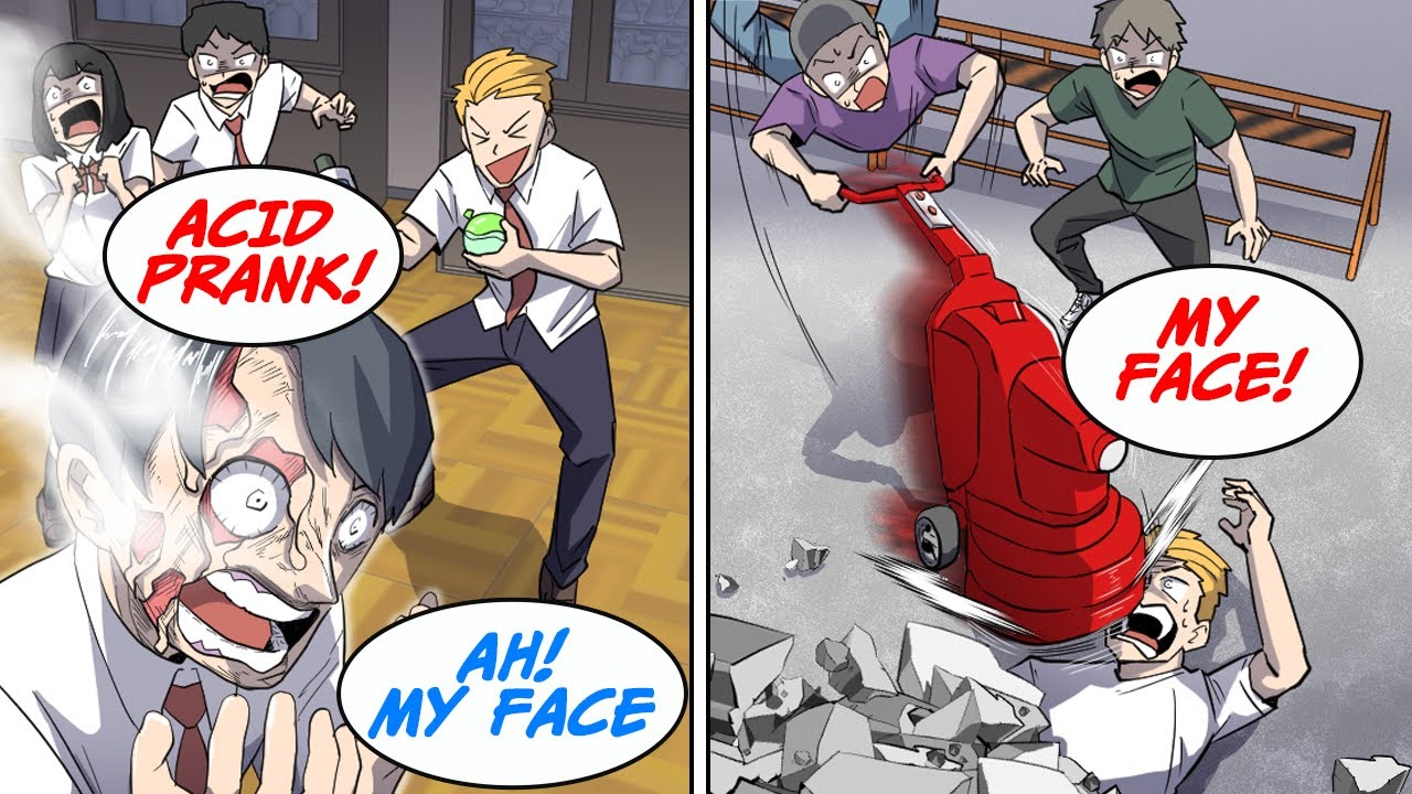 This kid in my class started messing around with sulfuric acid during science class [Manga Dub]