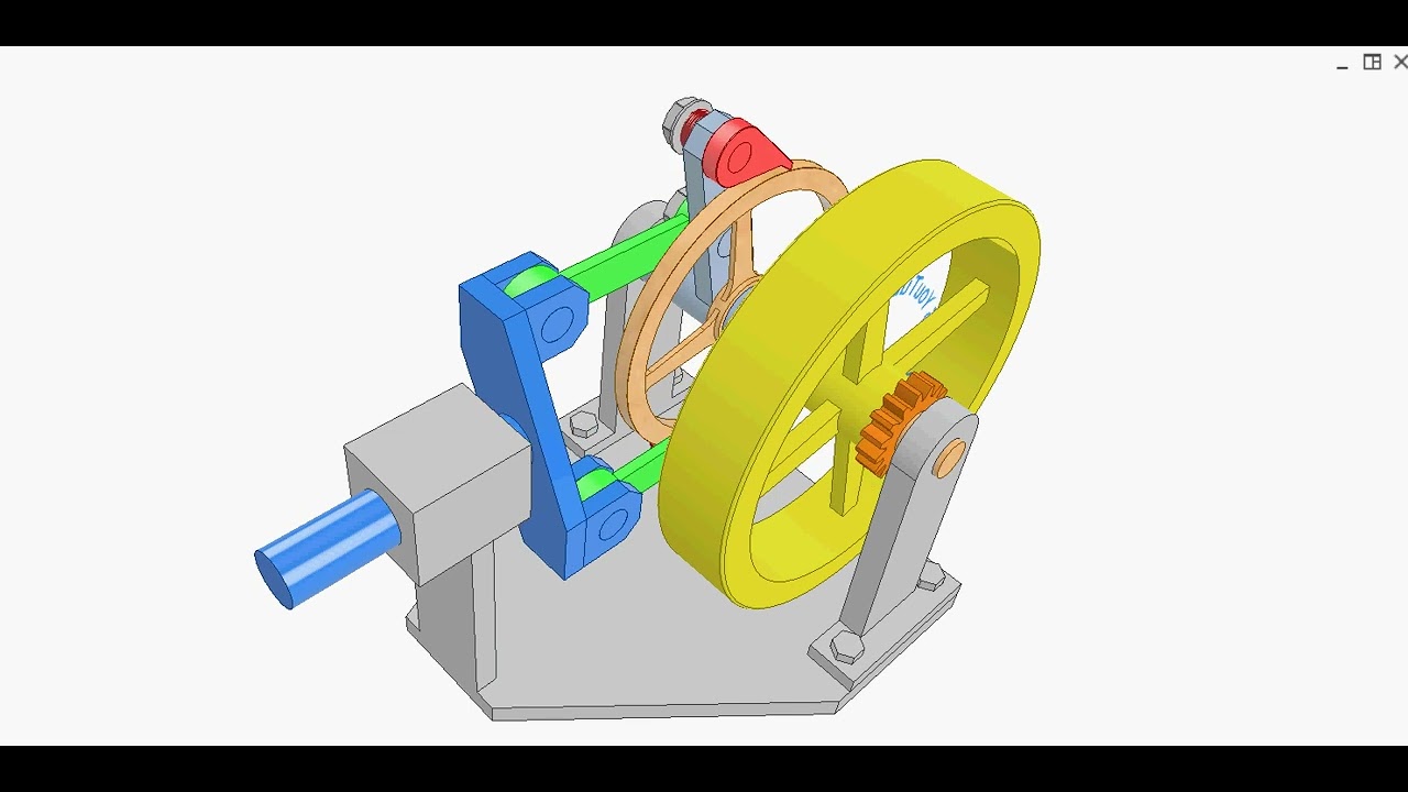 Converting two way linear motion into one way rotation 8