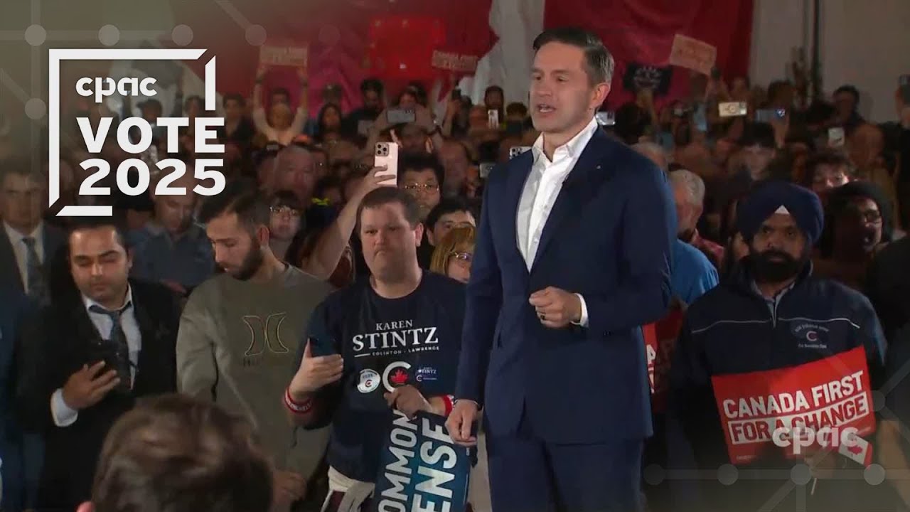 Conservative Leader Pierre Poilievre Pierre Poilievre holds a rally in North York – March 23, 2025