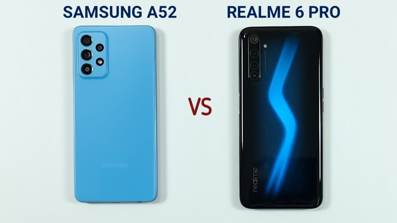 Samsung A52 vs Realme 6 Pro - SPEED TEST