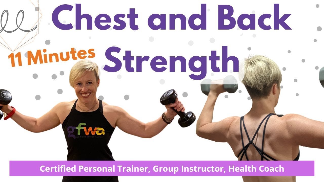 NO REPEATS!! Chest and Back Strength Workout with Modifications and Progressions. Try it out!