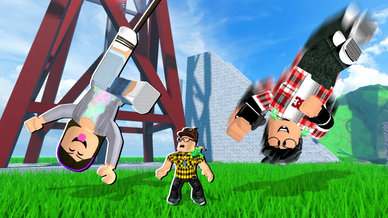TIA GRA&Ccedil;A, VELHOTE E NOVOTE VIRARAM BONECOS DE PANO GIGANTES NO ROBLOX! (RAGDOLL SIM)