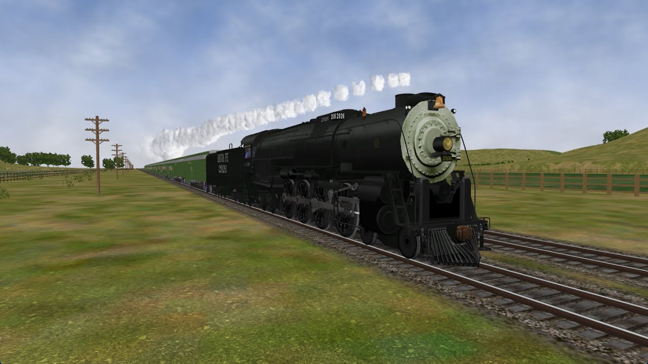 ORTS/MSTS Chasing ATSF 4-8-4 #2926 On The Chillicothe Subdivision