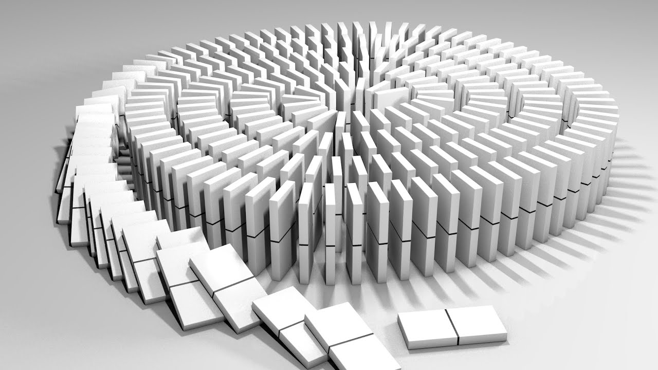 Domino - Effect - Collission ( CINEMA 4D TUTORIAL ) ❤️ C4D4U