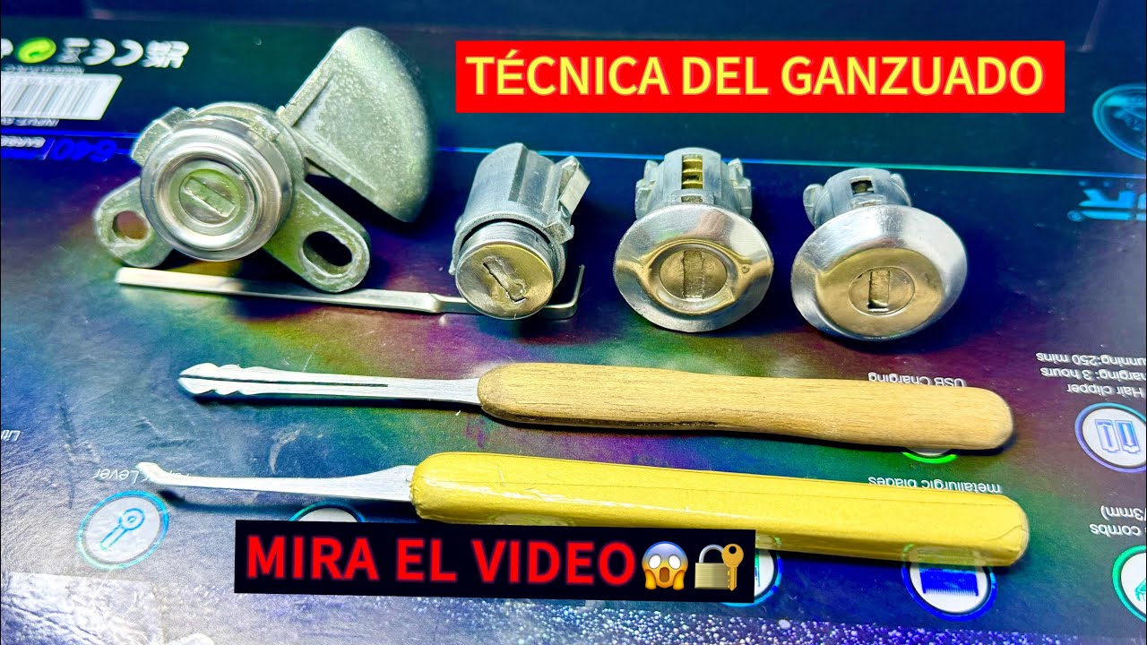 ➡️USA EST&Aacute; T&Eacute;CNICA EN EL GANZUADO DE CERRADURAS ❗️😱  🔐🚙