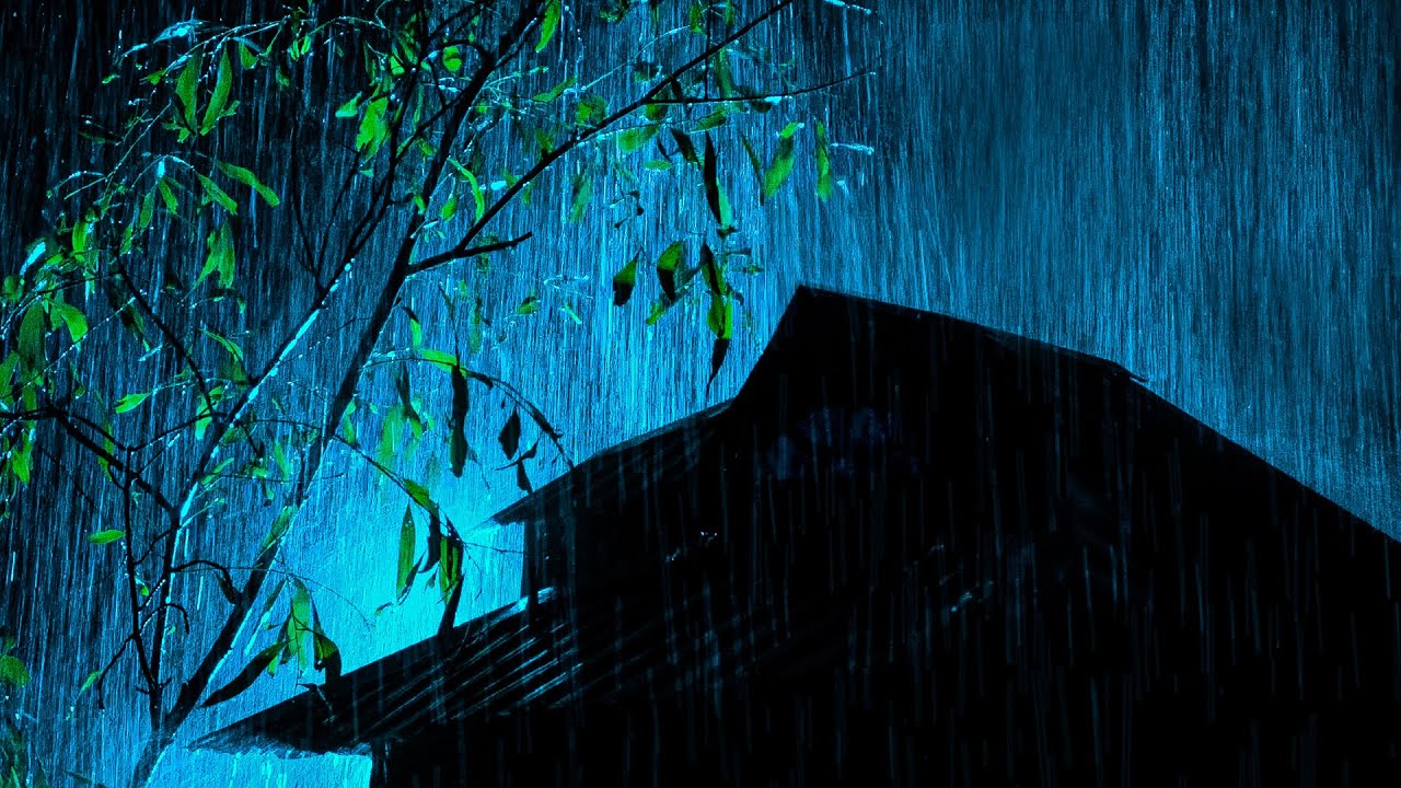 Heavy Rain and Thunderstorm on a Metal Roof for Ultimate Sleep, Relaxation, and Anxiety Reduction