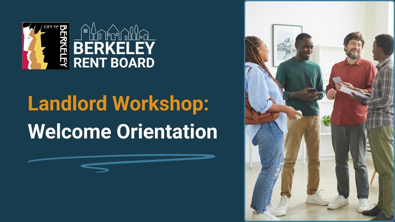 Landlord Workshop: Welcome Orientation