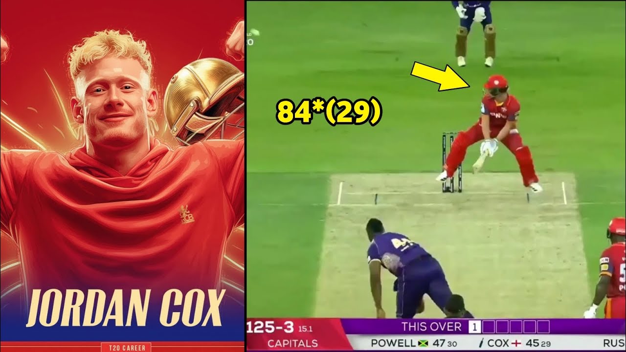 IPL 2026 : RCB New Player Jordan Cox batting Full Video Highlights IPL Auction | RCB New Playing 11