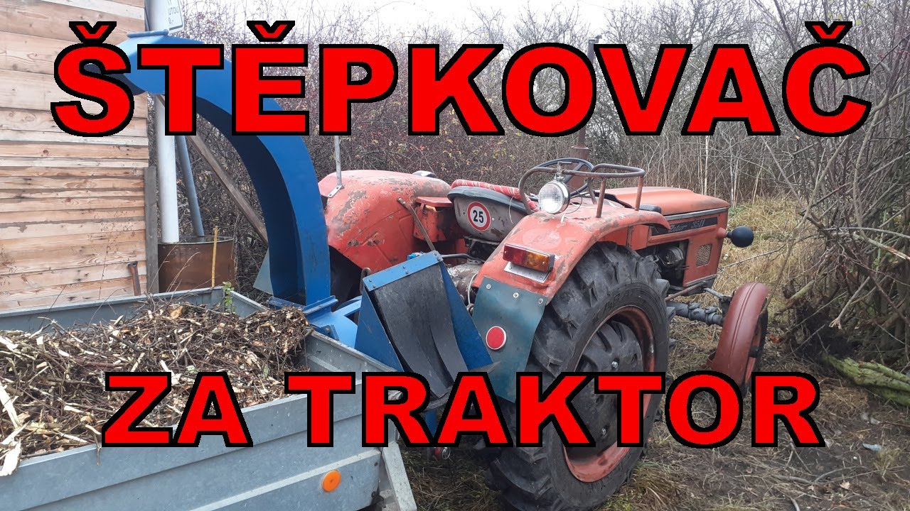 Nový štěpkovač za traktor / ZETOR 3511
