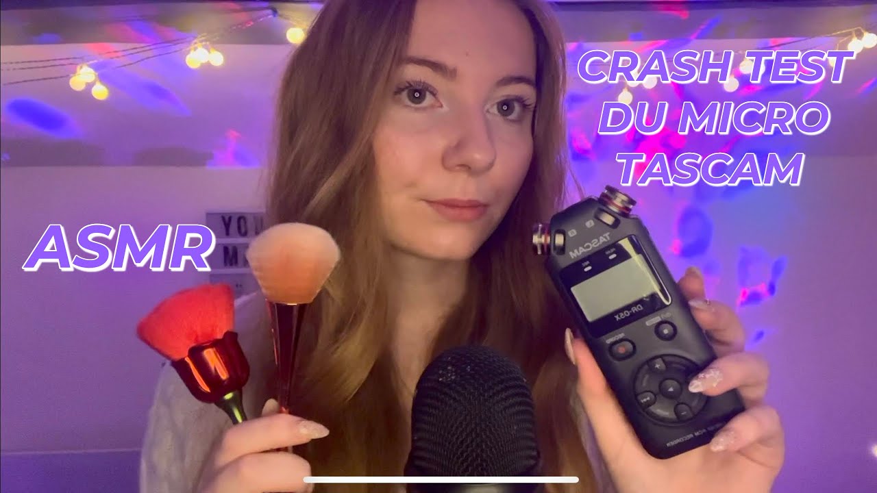 ASMR CRASH TEST DU MICRO TASCAM !