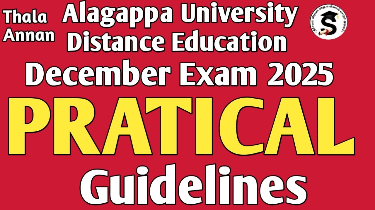 இப்படிதான் பண்ணனும்  Pratical | Alagappa University Distance Education @Thalaannan