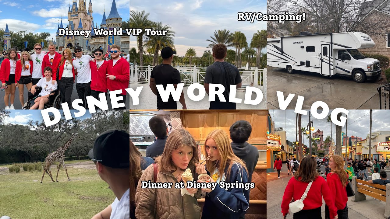 DISNEY WORLD VLOG | family roadtrip, VIP Disney World tour, RV camping, insane airb&b