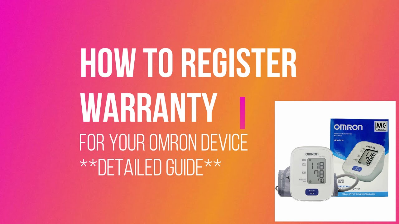 How To Register for Omron Warranty (Detailed Guide)