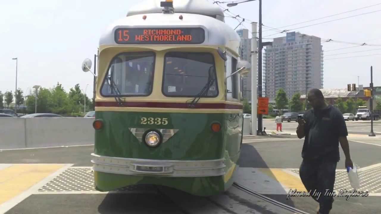 Old Streetcars PCCIIs in Philadelphia
