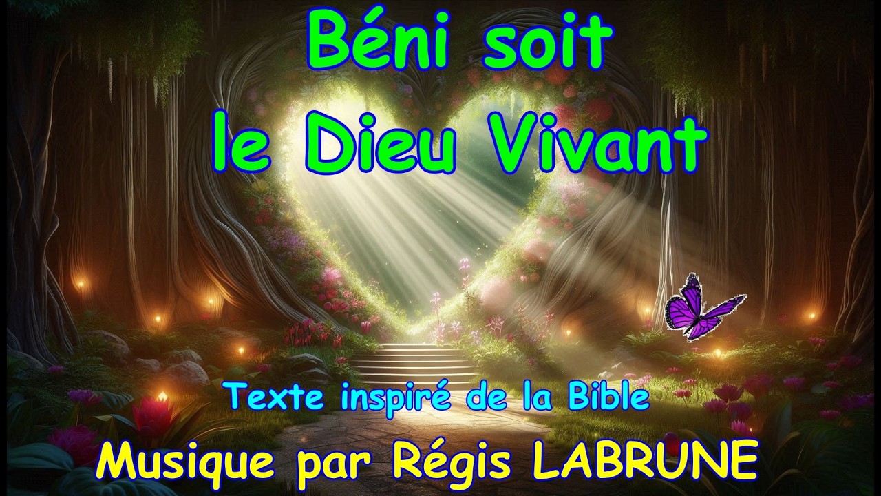 Béni soit le Dieu Vivant - Chant de Louange et de Paix (Paroles & Karaoké)