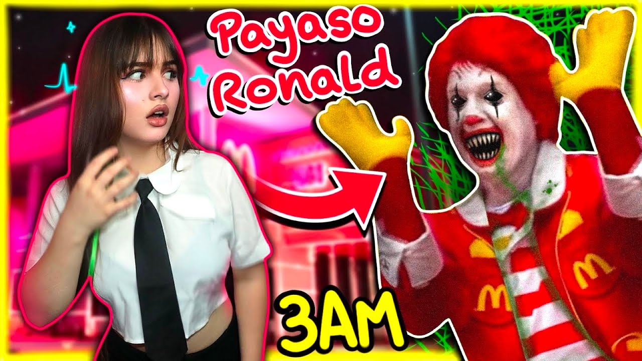 🚫 NUNCA VAYAS a McDonald’s a las 3:00 A.M!! 🤡😰 *El PAYASO Ronald me siguió*