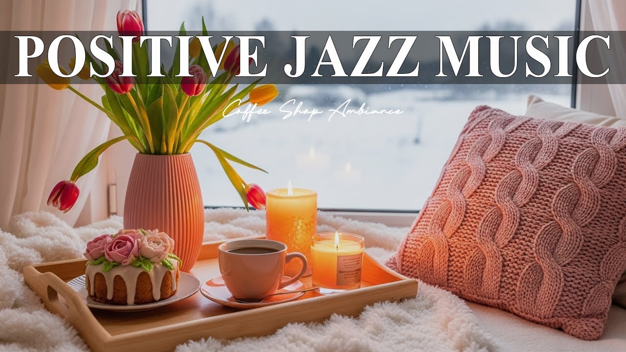 Positive Jazz Music☕❄️ Cozy Cafe Jazz & Smooth Bossa Nova Piano for Work & Study.