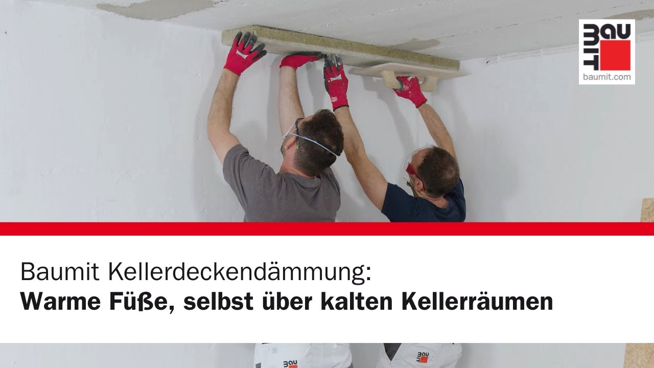 Baumit Kellerdeckend&auml;mmung | Warme F&uuml;&szlig;e, selbst &uuml;ber kalten Kellerr&auml;umen