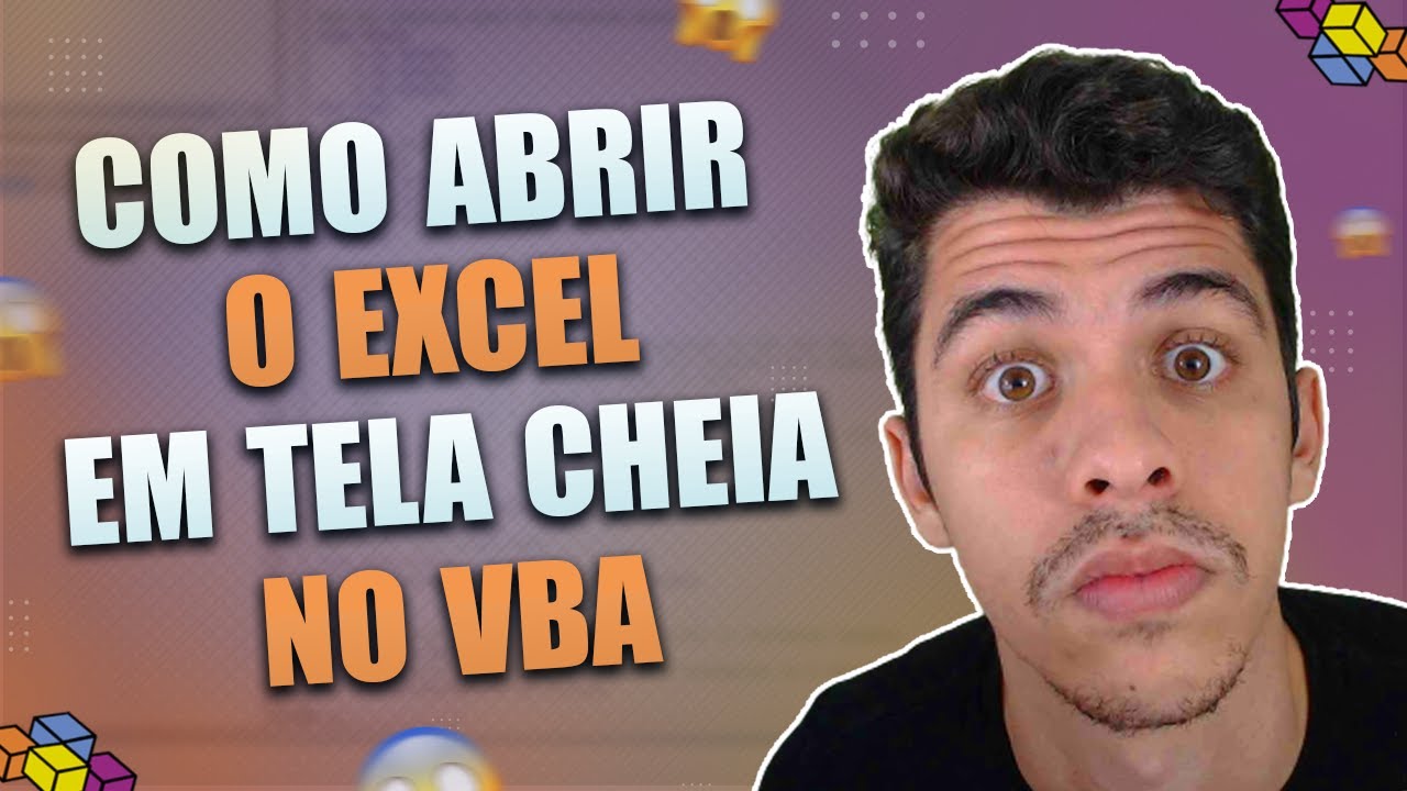 Como abrir o Excel em tela cheia pelo VBA | DEIXANDO O EXCEL IGUAL A SITE