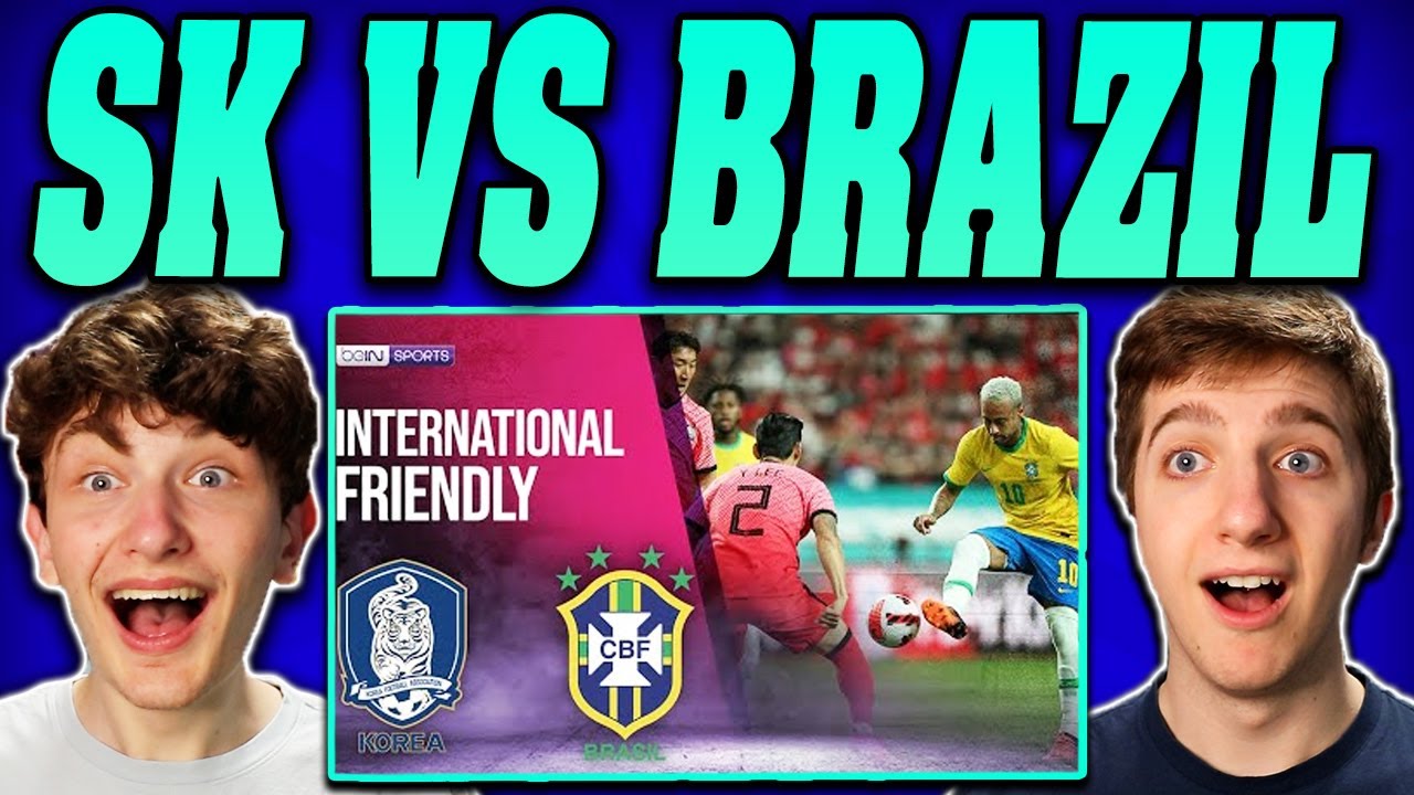 Americans React to South Korea vs Brazil | INTERNATIONAL FRIENDLY HIGHLIGHTS!