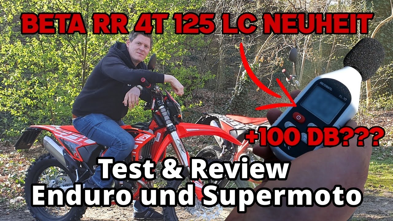 Beta RR 4T 125 LC TEST | Enduro & Supermoto Vergleich | Neuheit 2021 EURO 5 | mit dB Messung [DE HD]