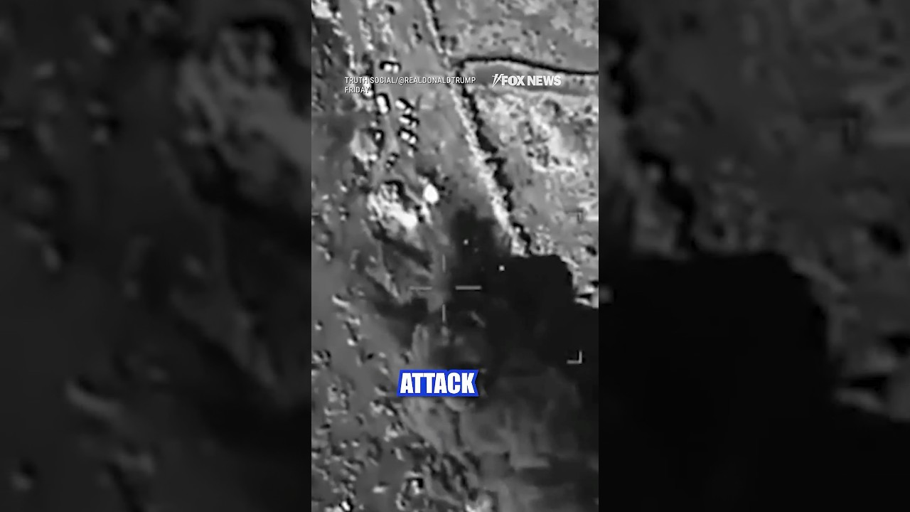 Trump shares stunning video of US airstrikes on Houthis #foxnews #trump #airstrike