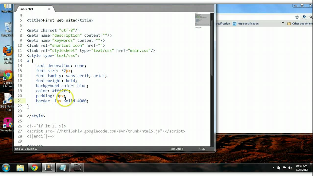 CSS & HTML Tutorial #5: Styling Html Links