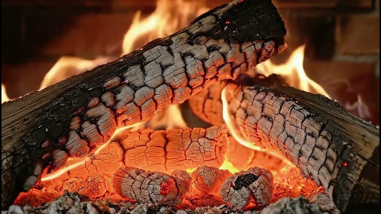 4K Fireplace • Relaxing Crackling Fire for Sleep, Study & TV Ambience
