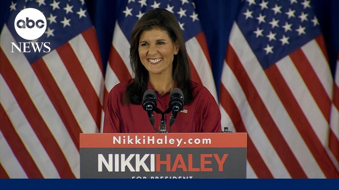 Haley speaks as Iowa caucus results come in