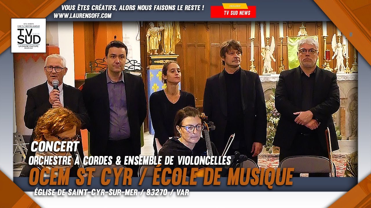 Concert exceptionnel de l'OCEM L’Ecole de Musique en l'église de Saint-Cyr-sur-Mer