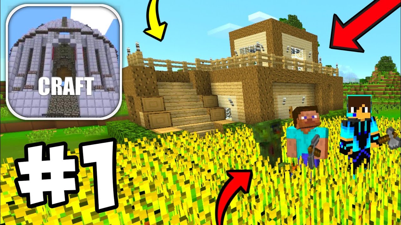 Minicraft: How To Make Modern Wooden House - New Multiplayer Survival Walkthrough Gameplay Part 1