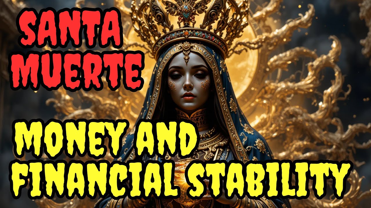 Santa Muerte Gold Prayer for Money, Abundance, Prosperity and Financial Stability