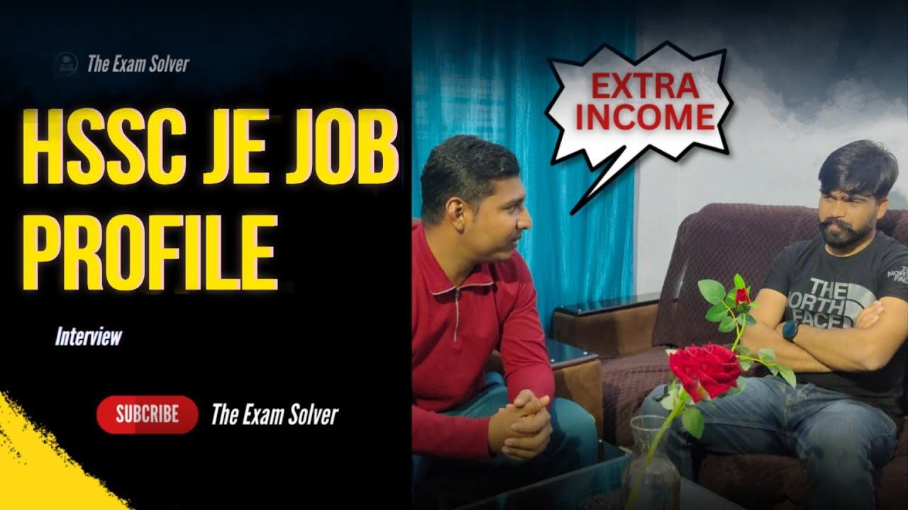 Hssc Junior Engineer (JE) Job Profile || The Exam Solver ||