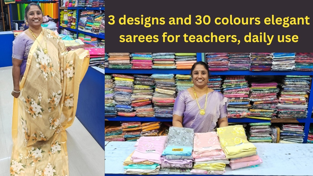 Poonam sarees ideal for regular and office wear in Chennai