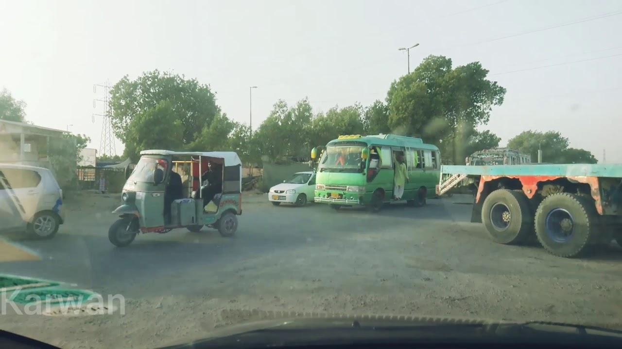 Karachi City - Super Highway to Gulshan e Maymar - Street View 🇵🇰
