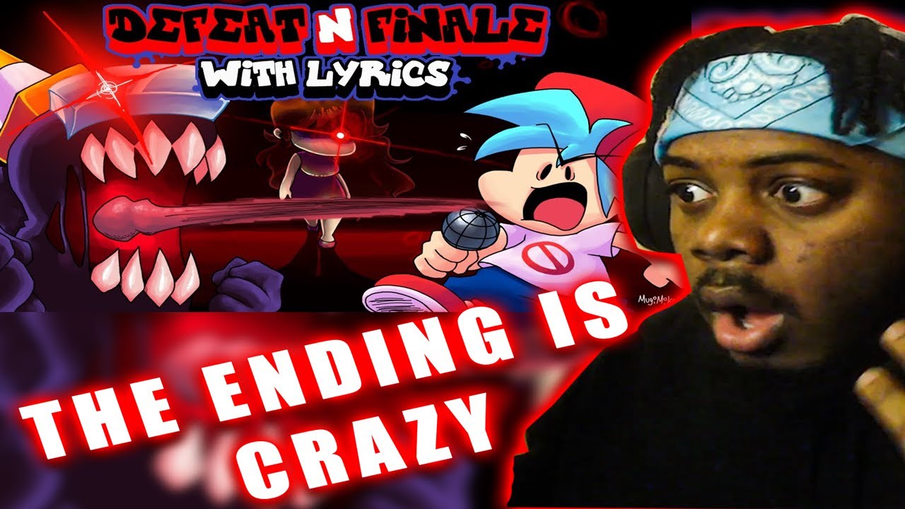 Defeat & Finale WITH LYRICS REACTION  (Impostor V4/Among Us) - Friday Night Funkin' THE MUSICAL