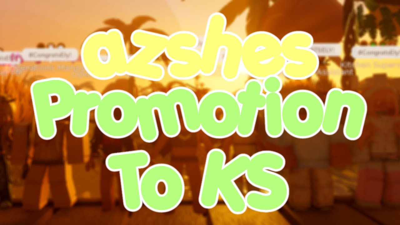 Promoting azshes to Kitchen Supervisor at Kecai. (HR POV)