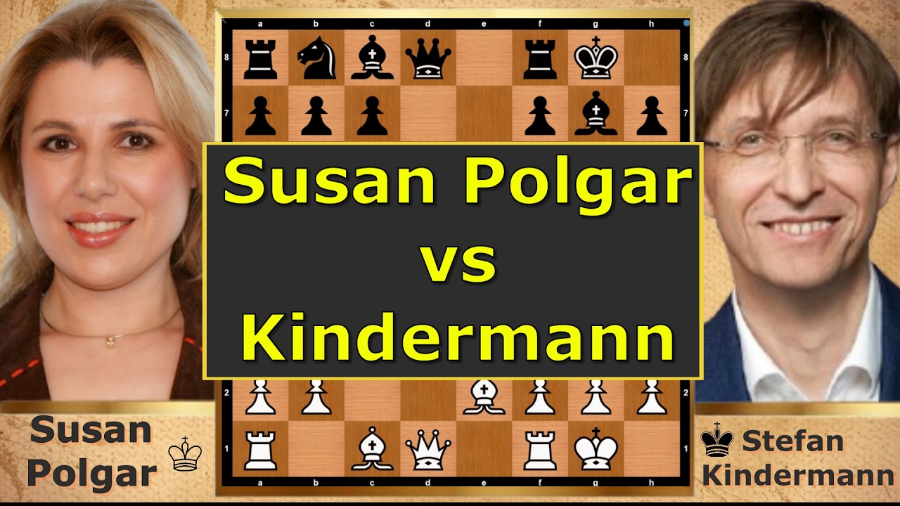 SUSAN POLGAR vs STEFAN KINDERMANN – Munich 1991! ♟🔥 #SusanPolgar #Chess #KingsIndianDefense